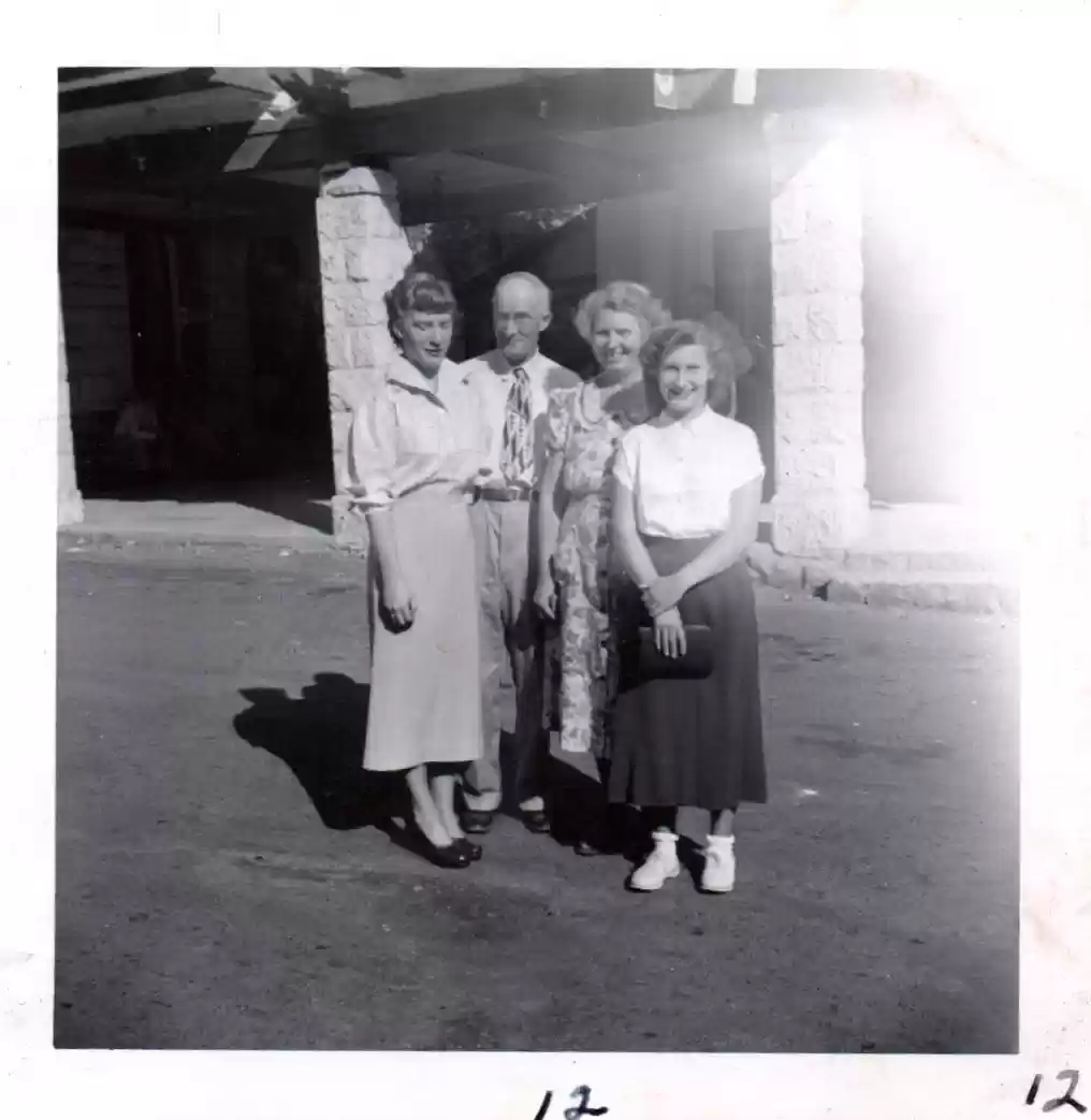 Mr. and Mrs. Otis Cole and daughters, Ella Mae and Esther. Oregon